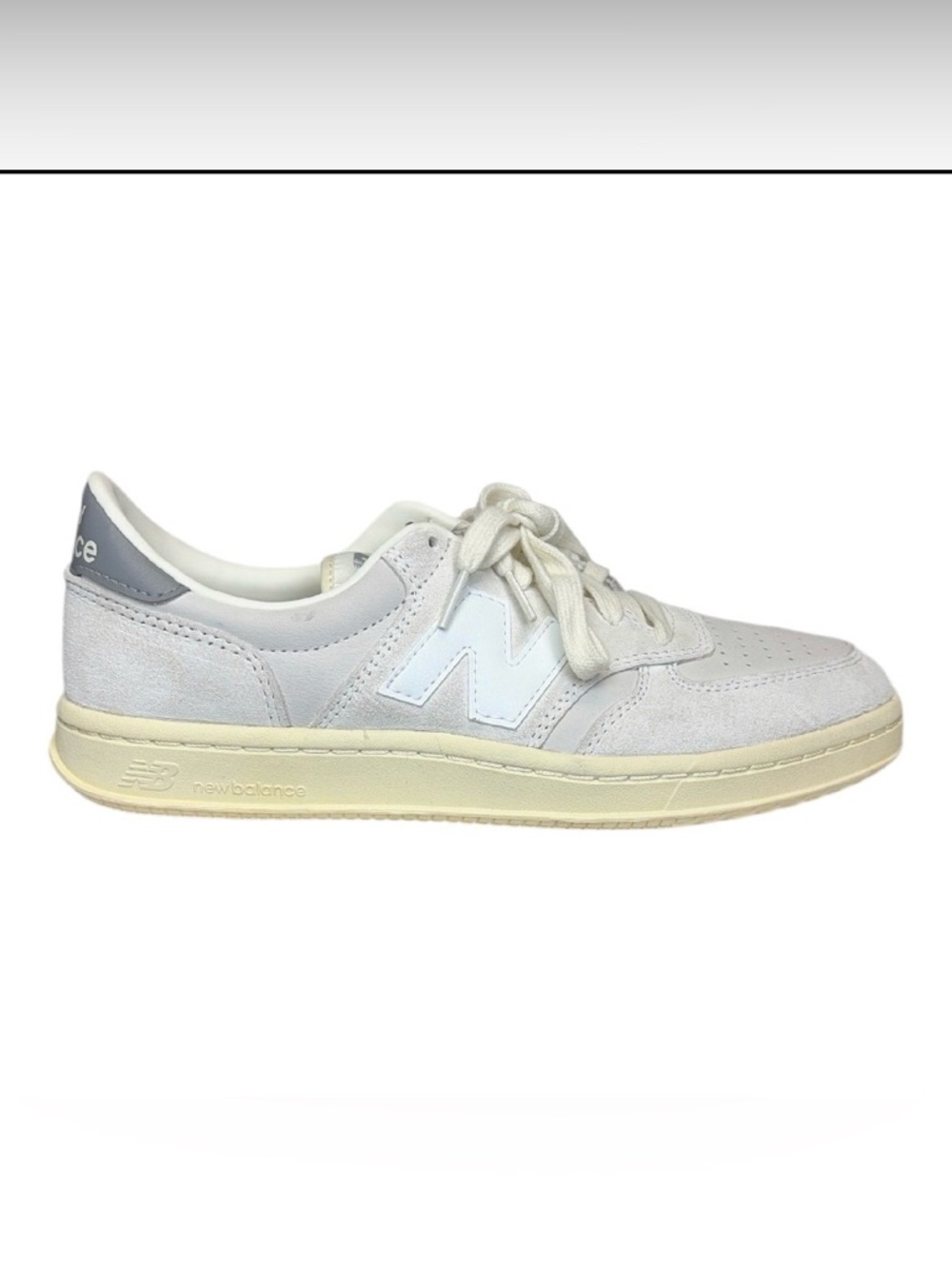 New Balance T500 Women’s White Cream Low-Top Sneaker